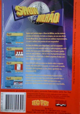 Show do Milhao (Brazil) box cover back